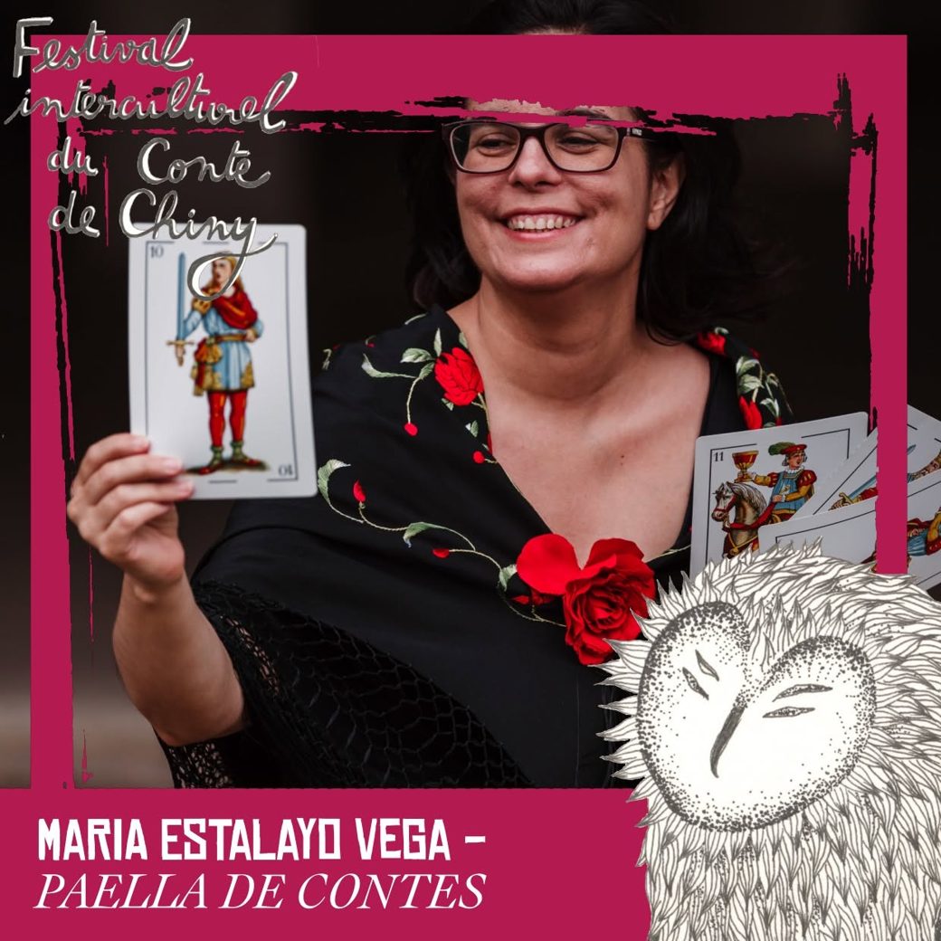 Affiche de Paella de Contes de María Estalayo Vega au Festival Interculturel du Conte de Chiny